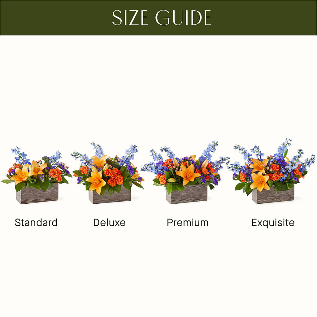 Radiant Citrus Box Bouquet – Gilberts Flowers, Fenwick ON