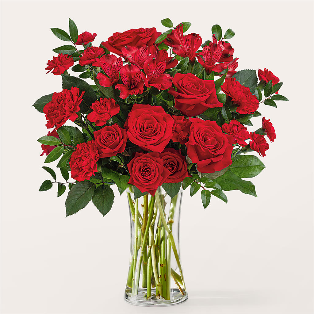 Brilliant Ruby Bouquet – Gilberts Flowers, Fenwick ON