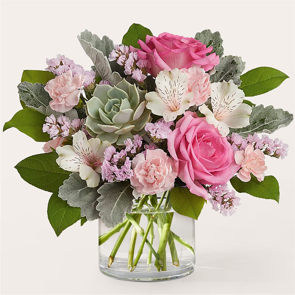 Dusty Rose Bouquet – Gilberts Flowers, Fenwick ON