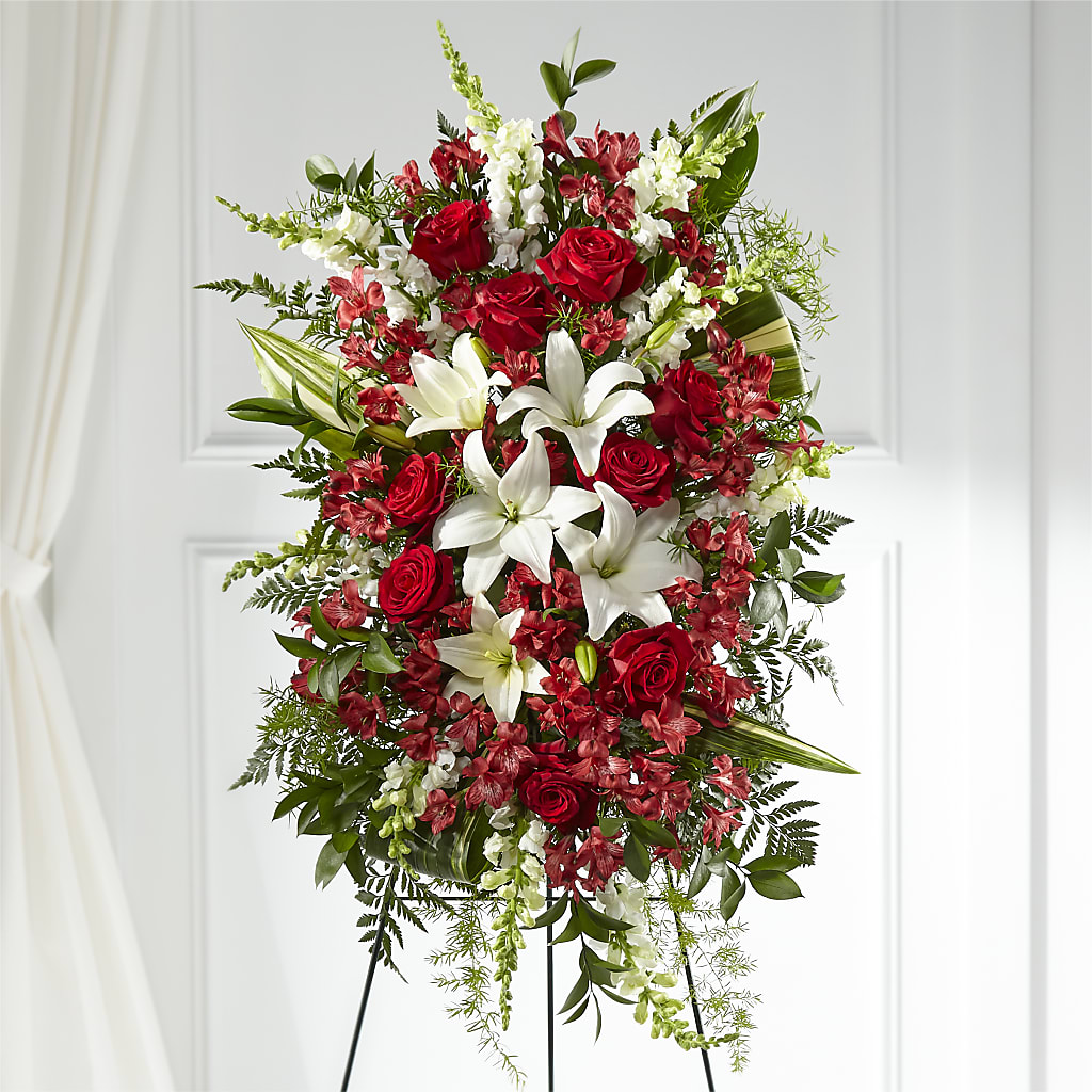 Everlasting Memory Standing Spray – Gilberts Flowers, Fenwick ON