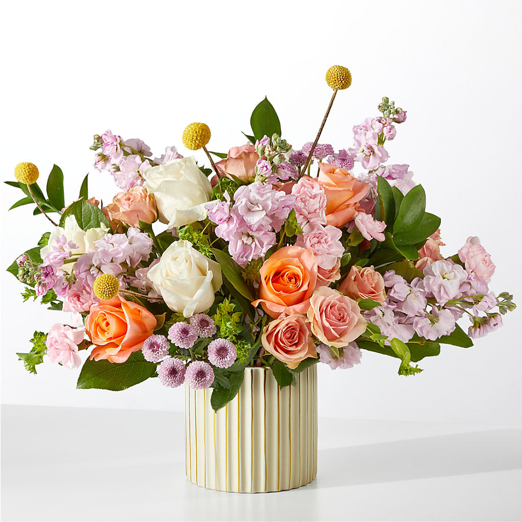 French Market Bouquet with Ivory Vase – Gilberts Flowers, Fenwick ON