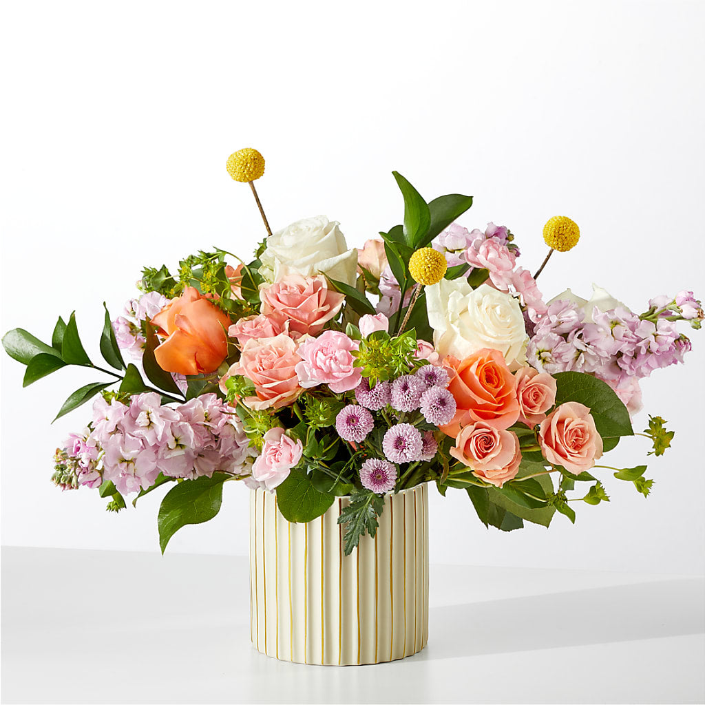 French Market Bouquet with Ivory Vase – Gilberts Flowers, Fenwick ON