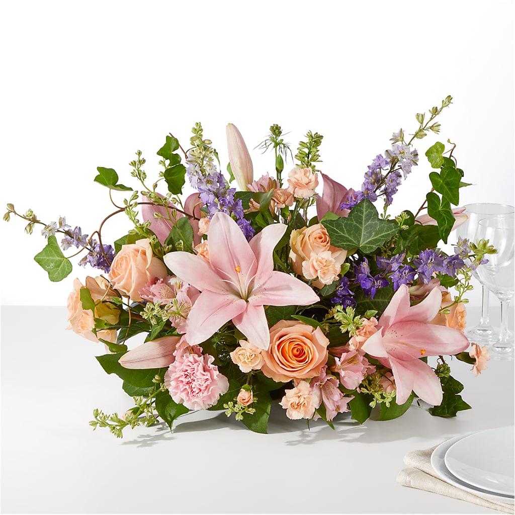 Blossom Time Centerpiece – Gilberts Flowers, Fenwick ON