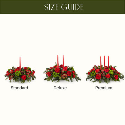 By the Candlelight Centerpiece –  Gilberts Flowers, Fenwick ON