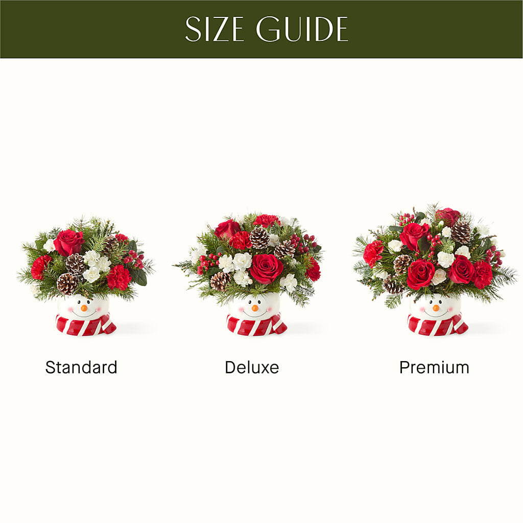 Jolly Snowman Bouquet –  Gilberts Flowers, Fenwick ON