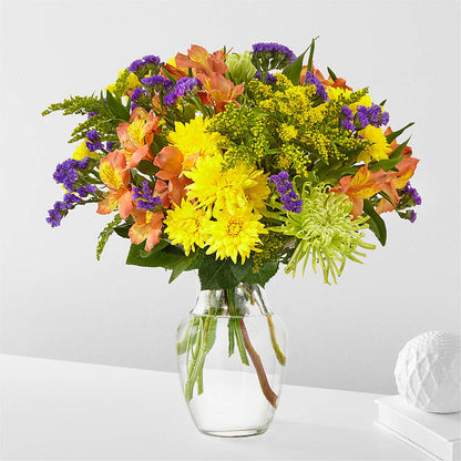 Marmalade Skies Bouquet –  Gilberts Flowers, Fenwick ON