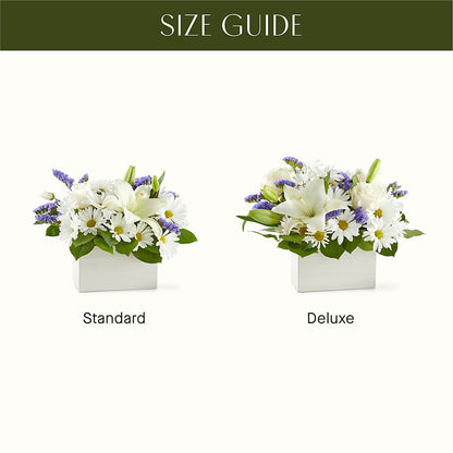 Beyond Blue Box Bouquet –  Gilberts Flowers, Fenwick ON