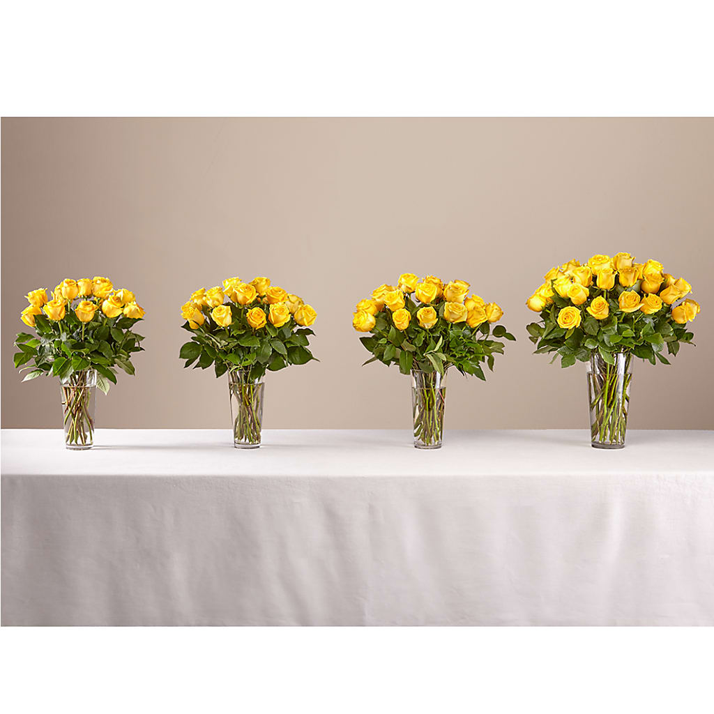 Long Stem Yellow Rose Bouquet –  Gilberts Flowers, Fenwick ON