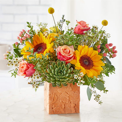 Sunflower Season Bouquet –  Gilberts Flowers, Fenwick ON