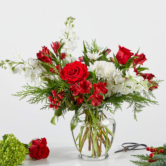 Merry Moment Bouquet – A Florist Original –  Gilberts Flowers, Fenwick ON