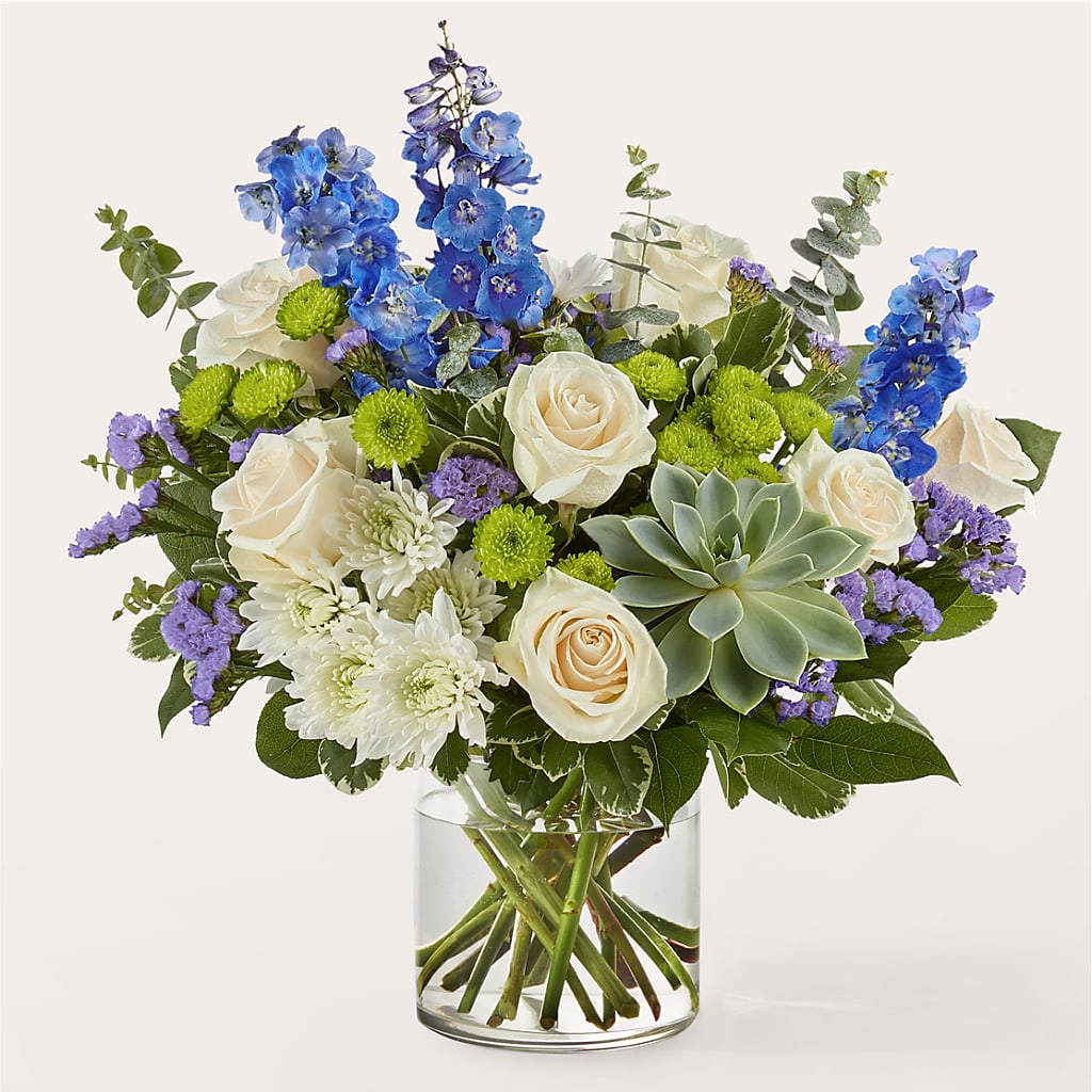 Cerulean Waves Bouquet –  Gilberts Flowers, Fenwick ON