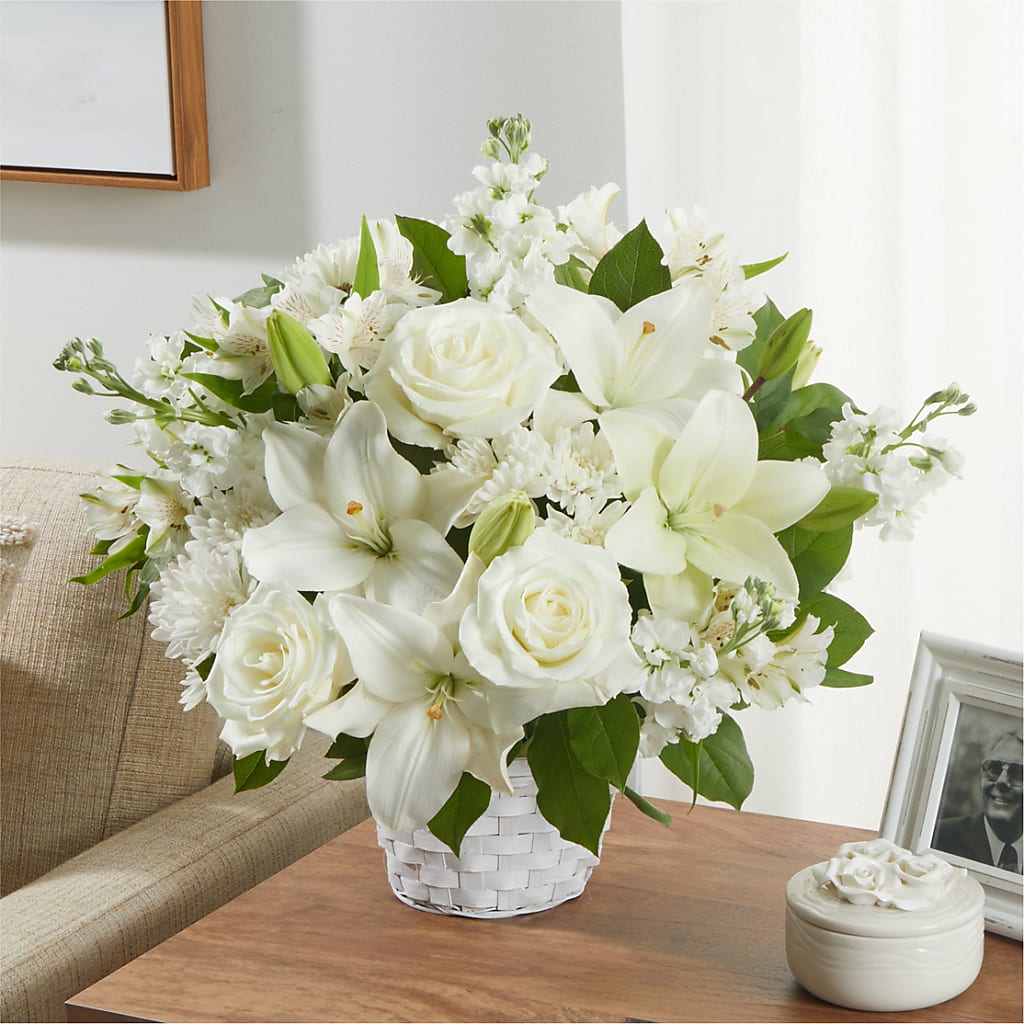 Peaceful Reflections Arrangement –  Gilberts Flowers, Fenwick ON