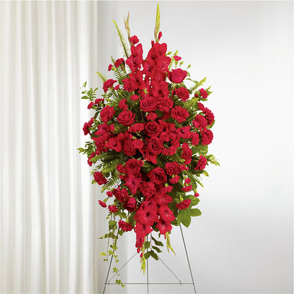 From the Heart Standing Spray –  Gilberts Flowers, Fenwick ON