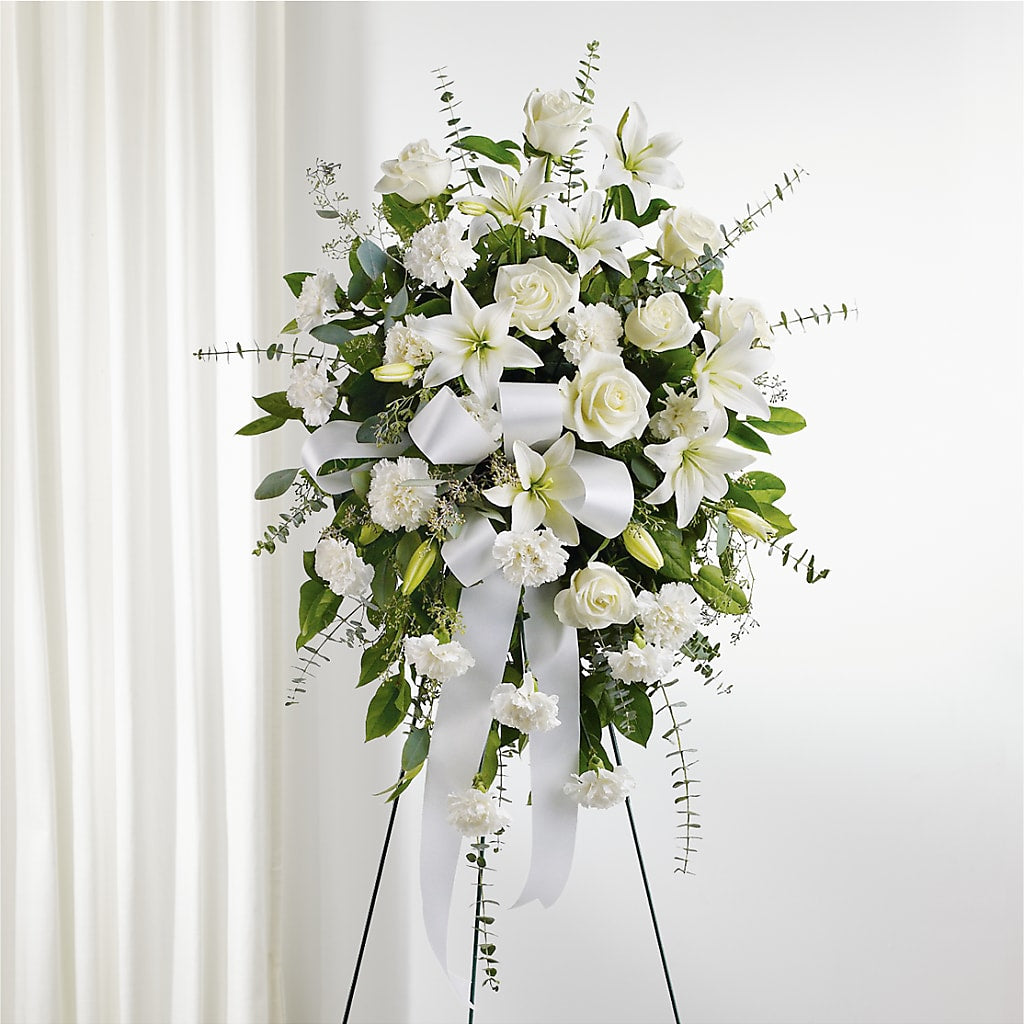 With Care Standing Spray –  Gilberts Flowers, Fenwick ON