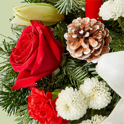 Seasonal Festivities Centerpiece –  Gilberts Flowers, Fenwick ON