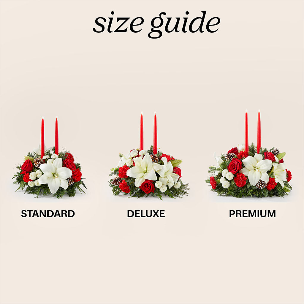 Seasonal Festivities Centerpiece –  Gilberts Flowers, Fenwick ON