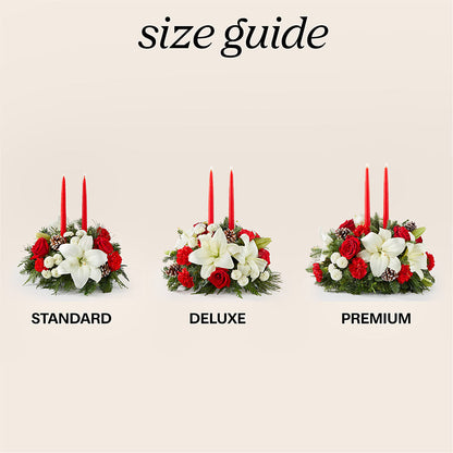 Seasonal Festivities Centerpiece –  Gilberts Flowers, Fenwick ON