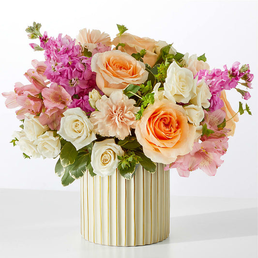 Paradise Bouquet with Ivory Vase –  Gilberts Flowers, Fenwick ON