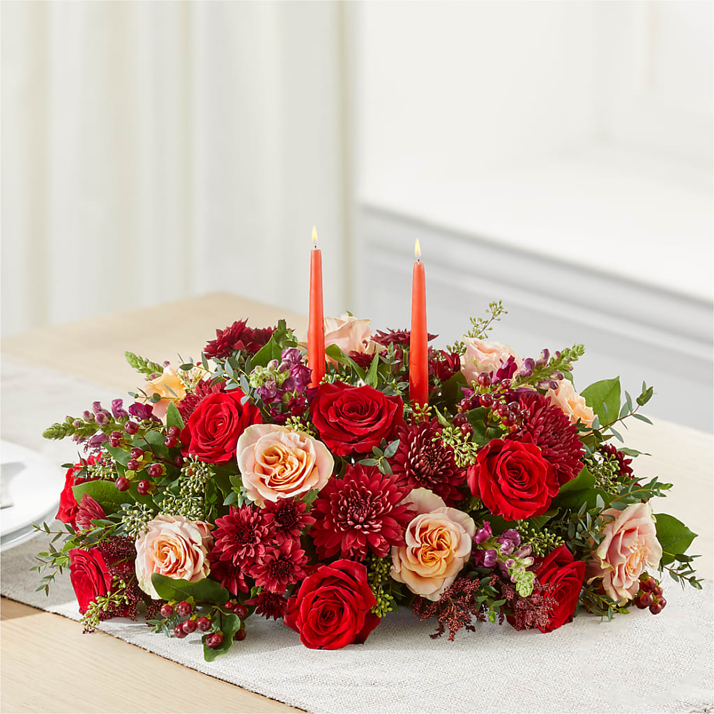 Most Thankful Centerpiece –  Gilberts Flowers, Fenwick ON