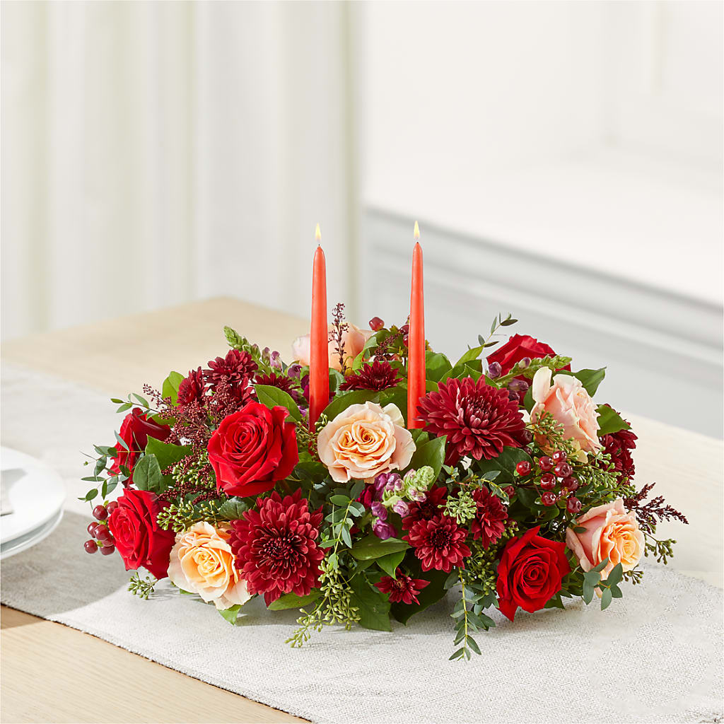 Most Thankful Centerpiece –  Gilberts Flowers, Fenwick ON