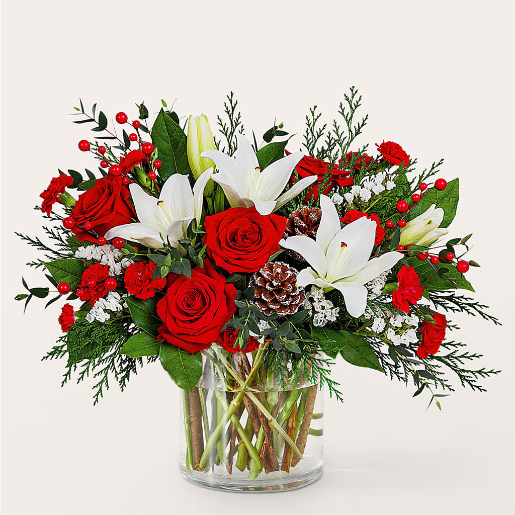 Best in Snow Bouquet –  Gilberts Flowers, Fenwick ON