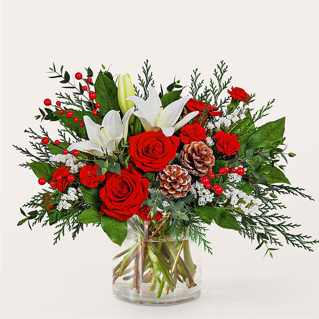 Best in Snow Bouquet –  Gilberts Flowers, Fenwick ON