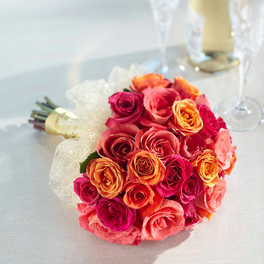 Bouquet de roses douces